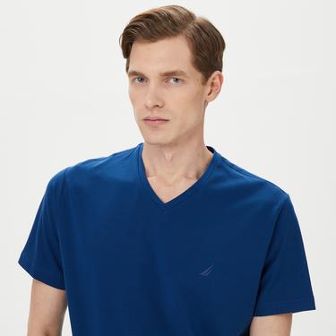  Nautica Erkek Mavi Standart Fit T-Shirt