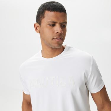  Nautica Erkek Beyaz Standart Fit T-Shirt