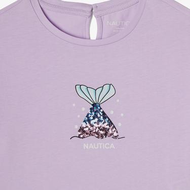  Nautica Kız Çocuk Mor Relaxed Fit T-Shirt