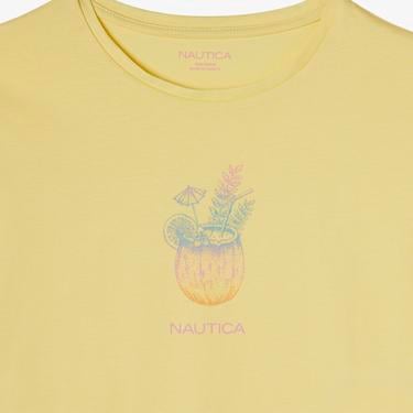  Nautica Kız Çocuk Sarı Relaxed Fit T-Shirt