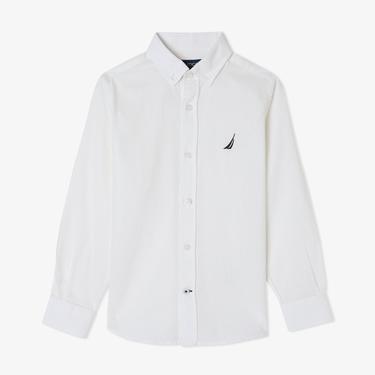  Nautica Erkek Çocuk Beyaz Gömlek
