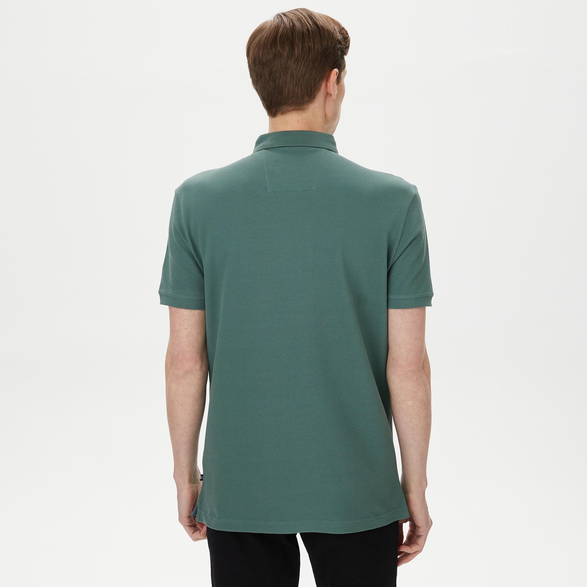 Nautica Erkek Yeşil Slim Fit Kısa Kollu Polo
