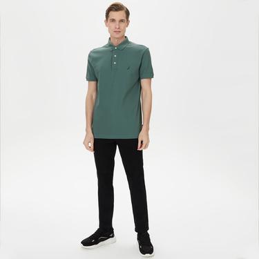  Nautica Erkek Yeşil Slim Fit Kısa Kollu Polo