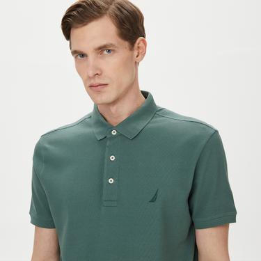  Nautica Erkek Yeşil Slim Fit Kısa Kollu Polo
