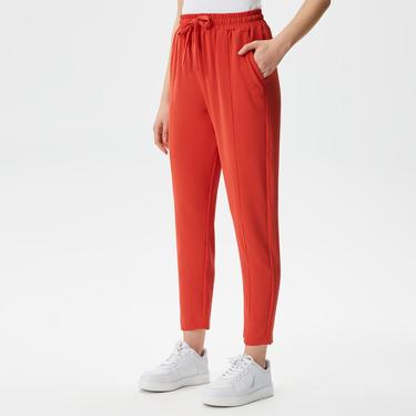  Nautica Kadın Kırmızı Relaxed Fit Pantolon