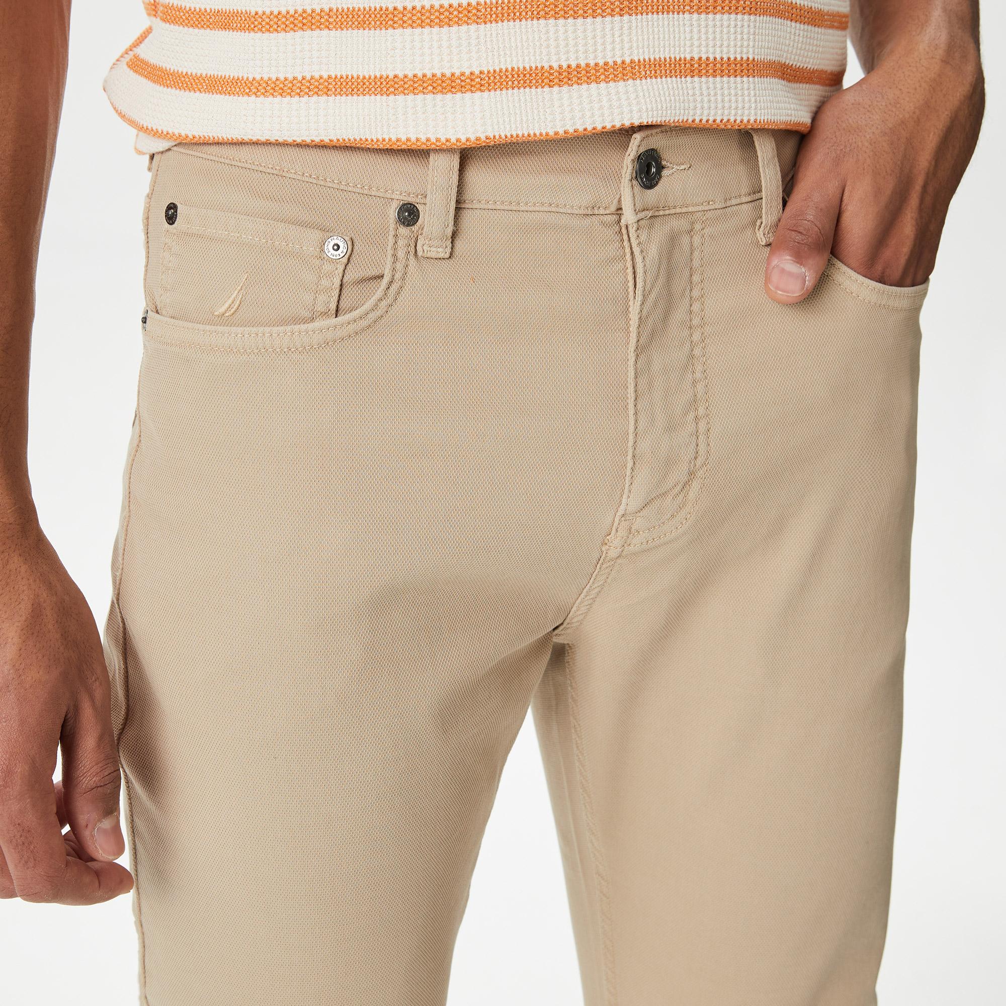 Nautica Erkek Bej Slim Fit Pantolon