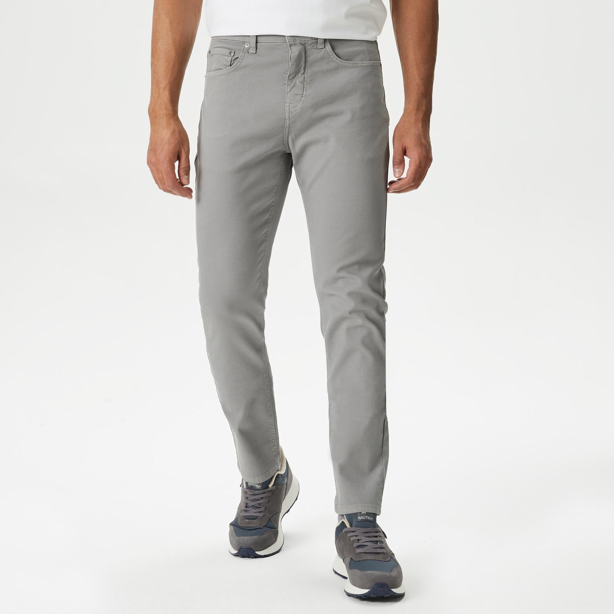 Nautica Erkek Gri Slim Fit Pantolon