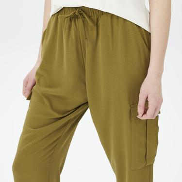  Nautica Kadın Yeşil Relaxed Fit Pantolon