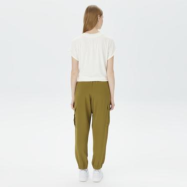  Nautica Kadın Yeşil Relaxed Fit Pantolon