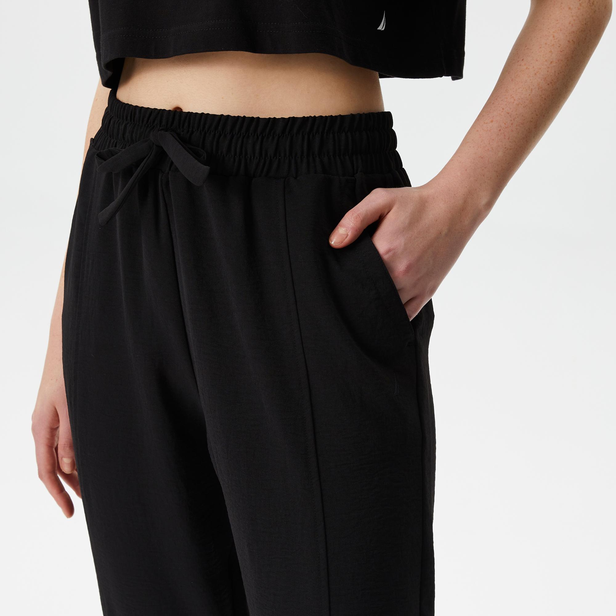 Nautica Kadın Siyah Relaxed Fit Pantolon