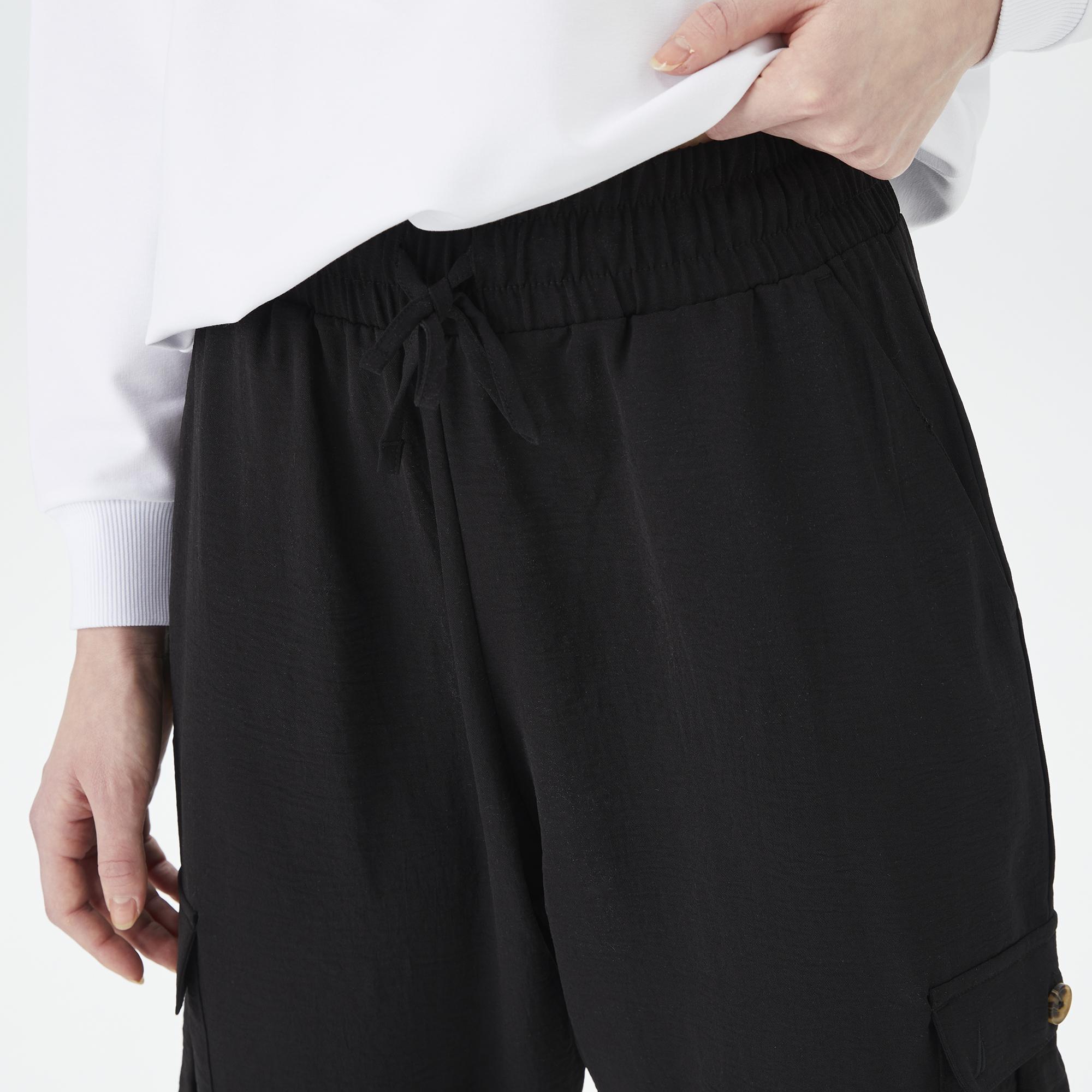 Nautica Kadın Siyah Relaxed Fit Pantolon