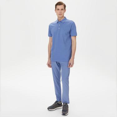  Nautica Erkek Mavi Slim Fit Kısa Kollu Polo Yaka T-Shirt