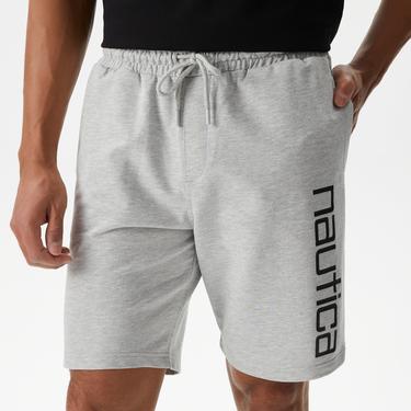  Nautica Erkek Gri Baskılı Standart Fit Şort