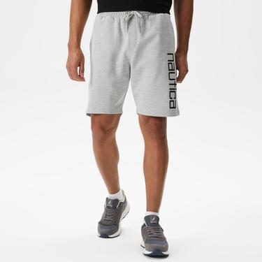 Nautica Erkek Gri Baskılı Standart Fit Şort