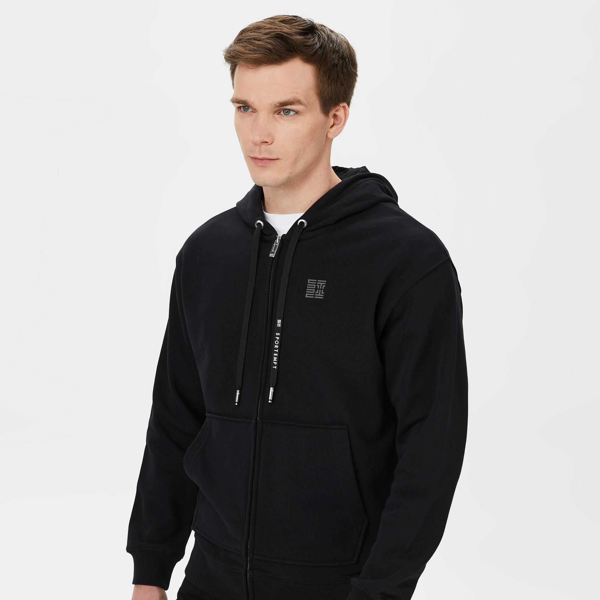 Sportempt Lifestyle Erkek Siyah Sweatshirt