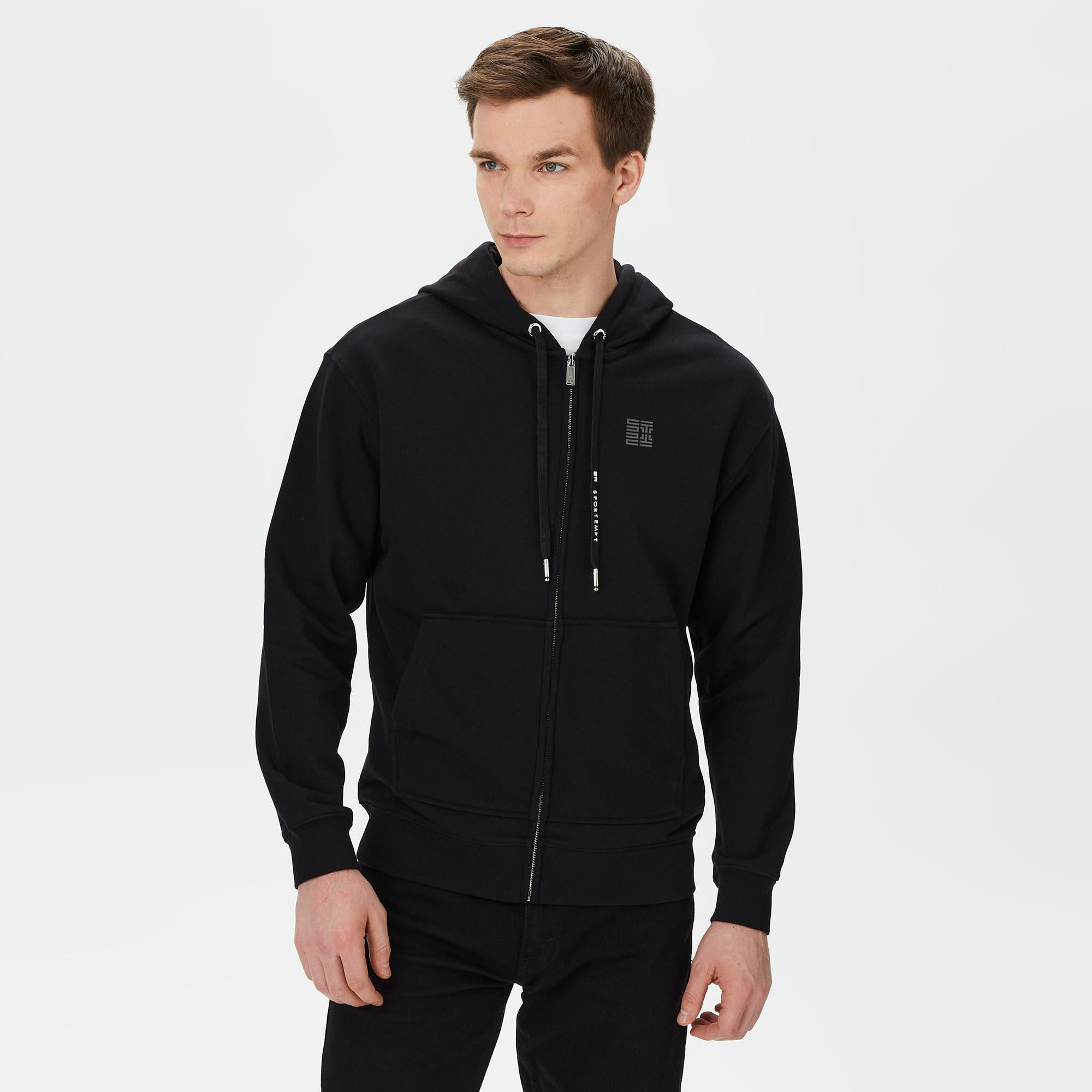 Sportempt Lifestyle Erkek Siyah Sweatshirt