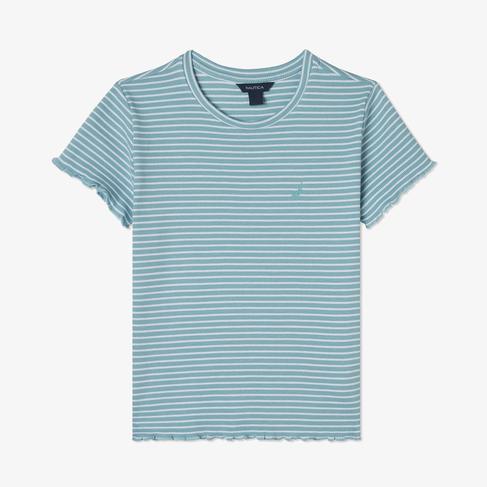  Nautica Kız Çocuk Mavi Standart Fit T-Shirt