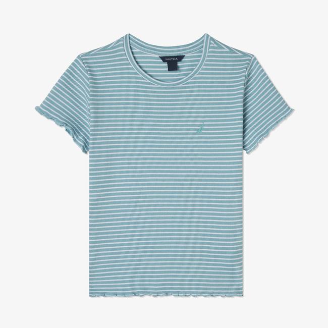  Nautica Kız Çocuk Mavi Standart Fit T-Shirt