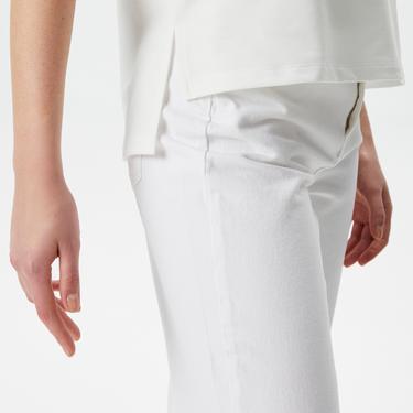  Nautica Kadın Beyaz Regular Fit Çizgili T-Shirt