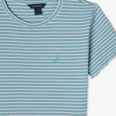  Nautica Kız Çocuk Mavi Standart Fit T-Shirt