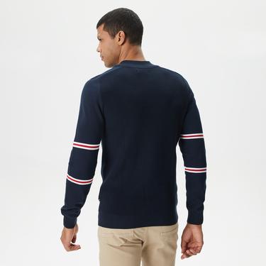  Nautica Erkek Lacivert Standart Fit Dik Yakalı Triko