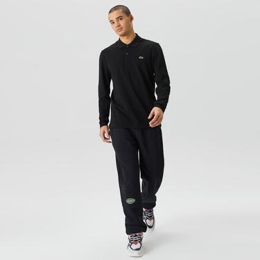  Lacoste Erkek Classic Fit Uzun Kollu Siyah Polo