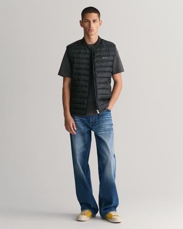  GANT Erkek Siyah Hakim Yaka Kapitone Yelek