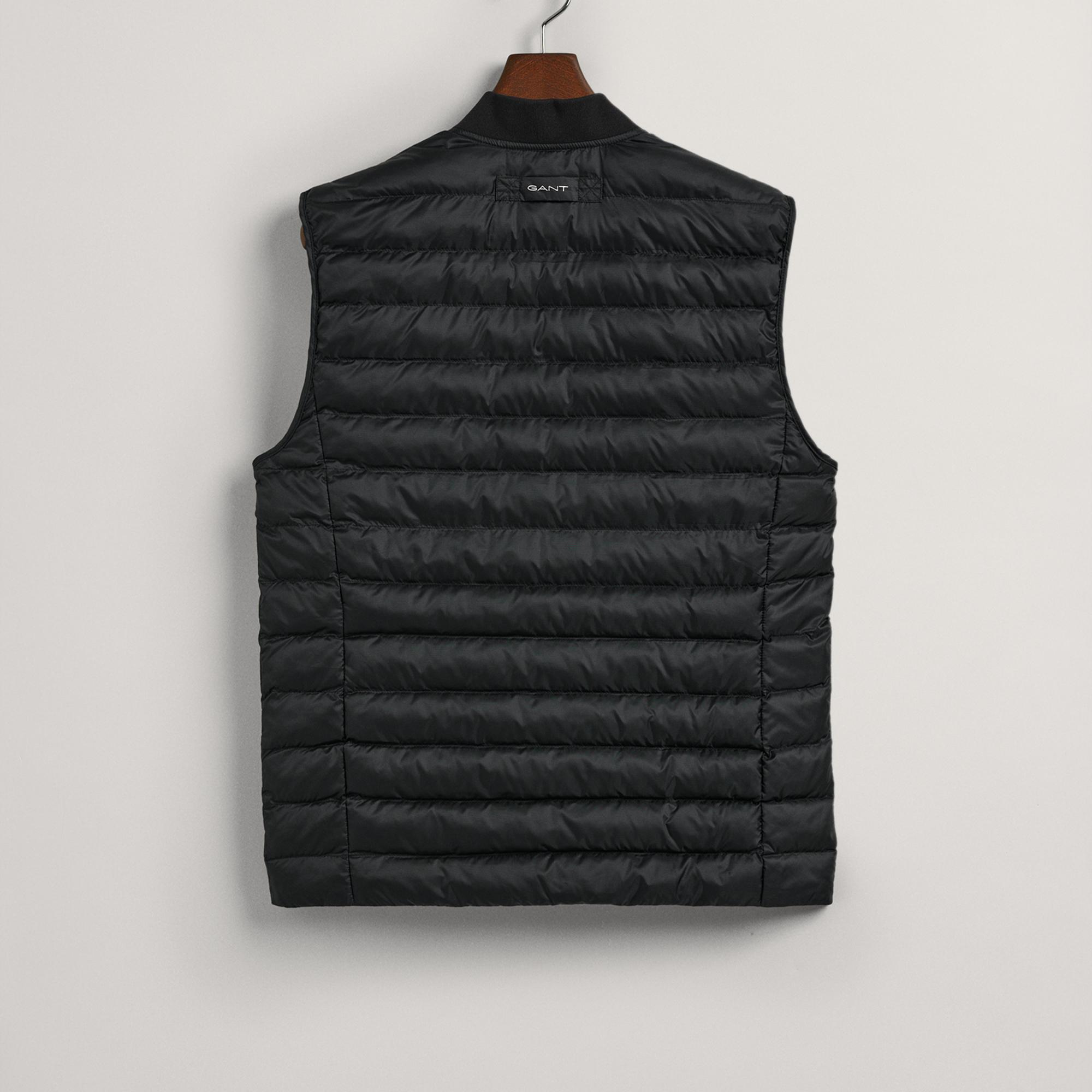 GANT Erkek Siyah Hakim Yaka Kapitone Yelek