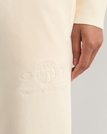  GANT Kadın Beyaz Regular Fit Eşofman Altı