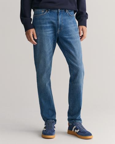  GANT Erkek Mavi Extra Slim Fit Jean Pantolon