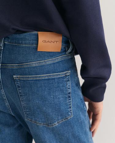  GANT Erkek Mavi Extra Slim Fit Jean Pantolon