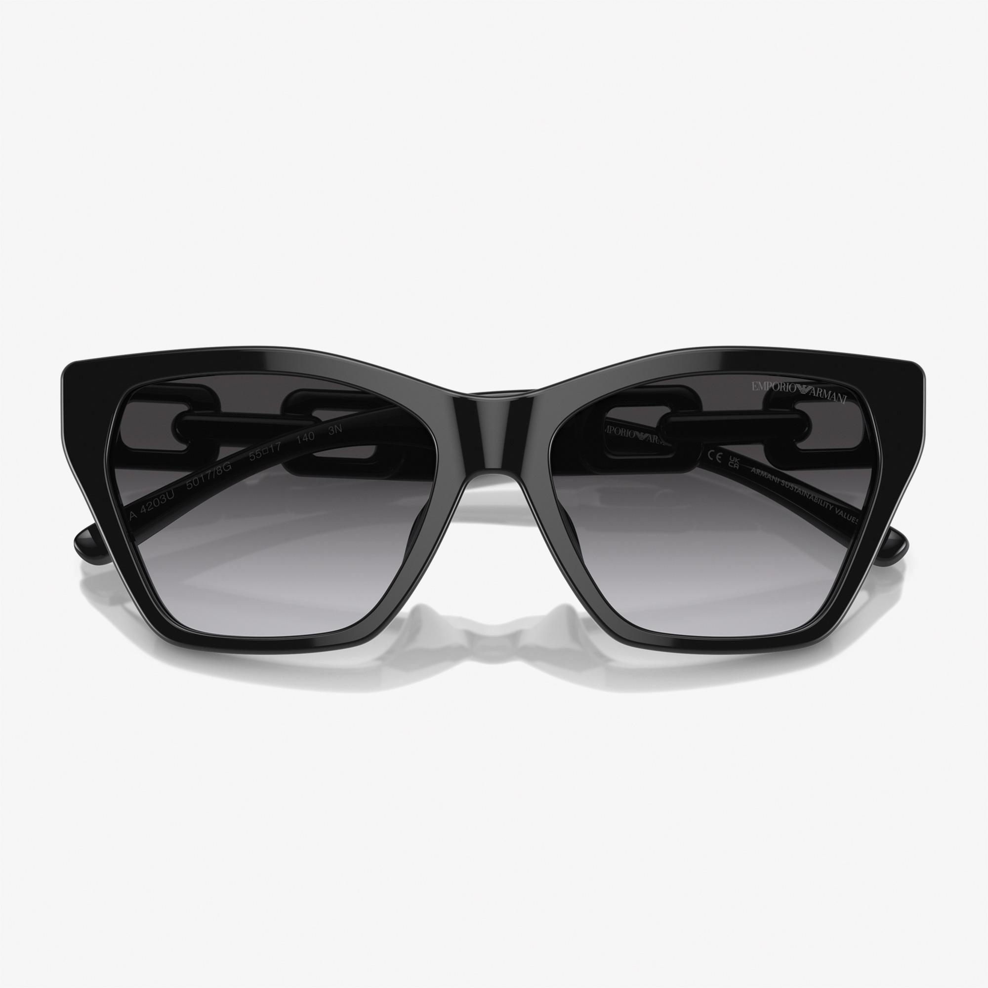 EMPORIO ARMANI 0EA4203U Acetate Kadın Siyah Güneş Gözlüğü