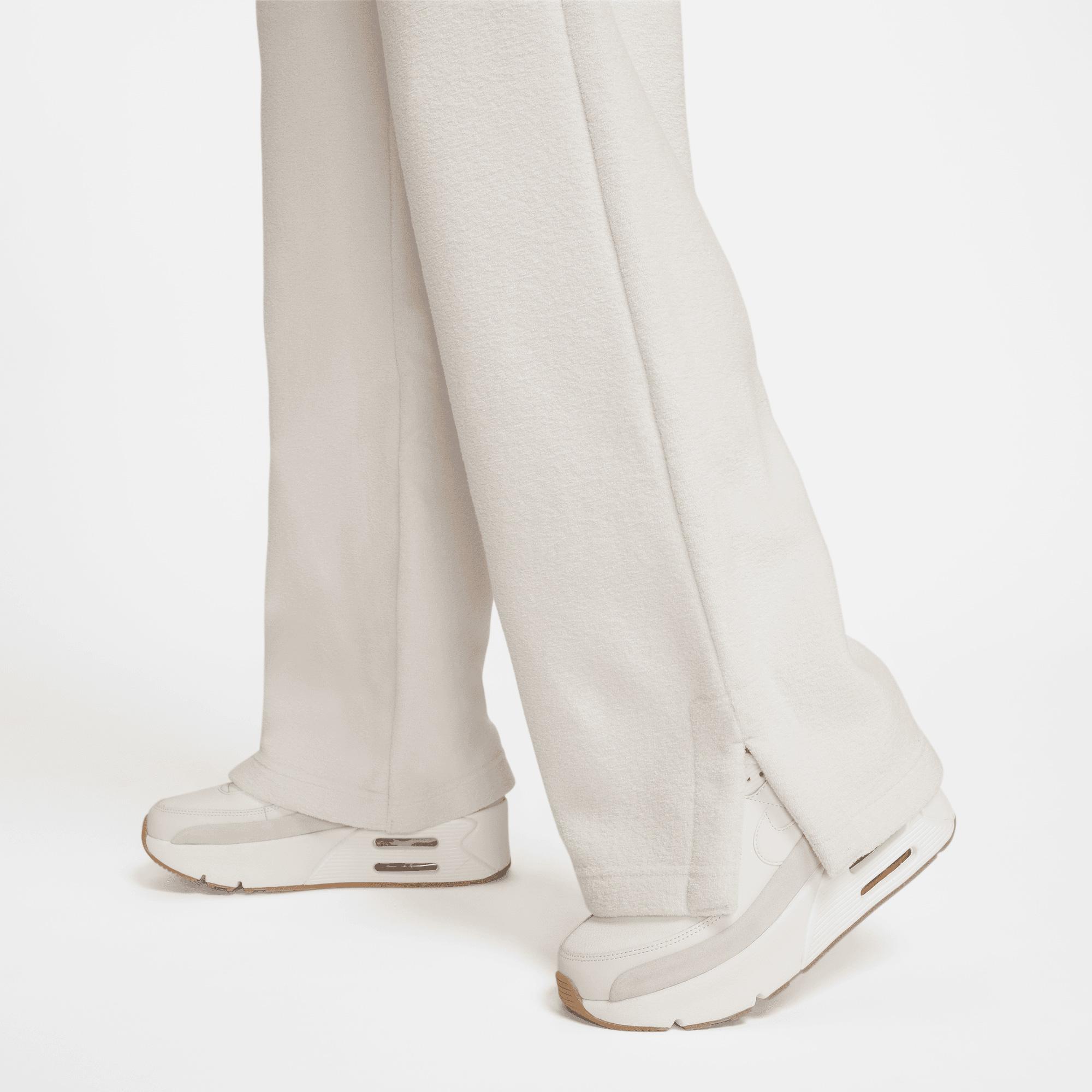 Nike Sportswear Phoenix Plush High Rise Kadın Krem Rengi Eşofman Altı