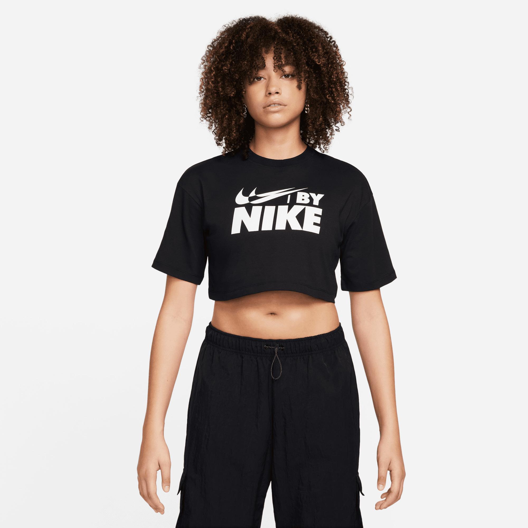 Nike Sportswear Crop Kadın Siyah T-Shirt