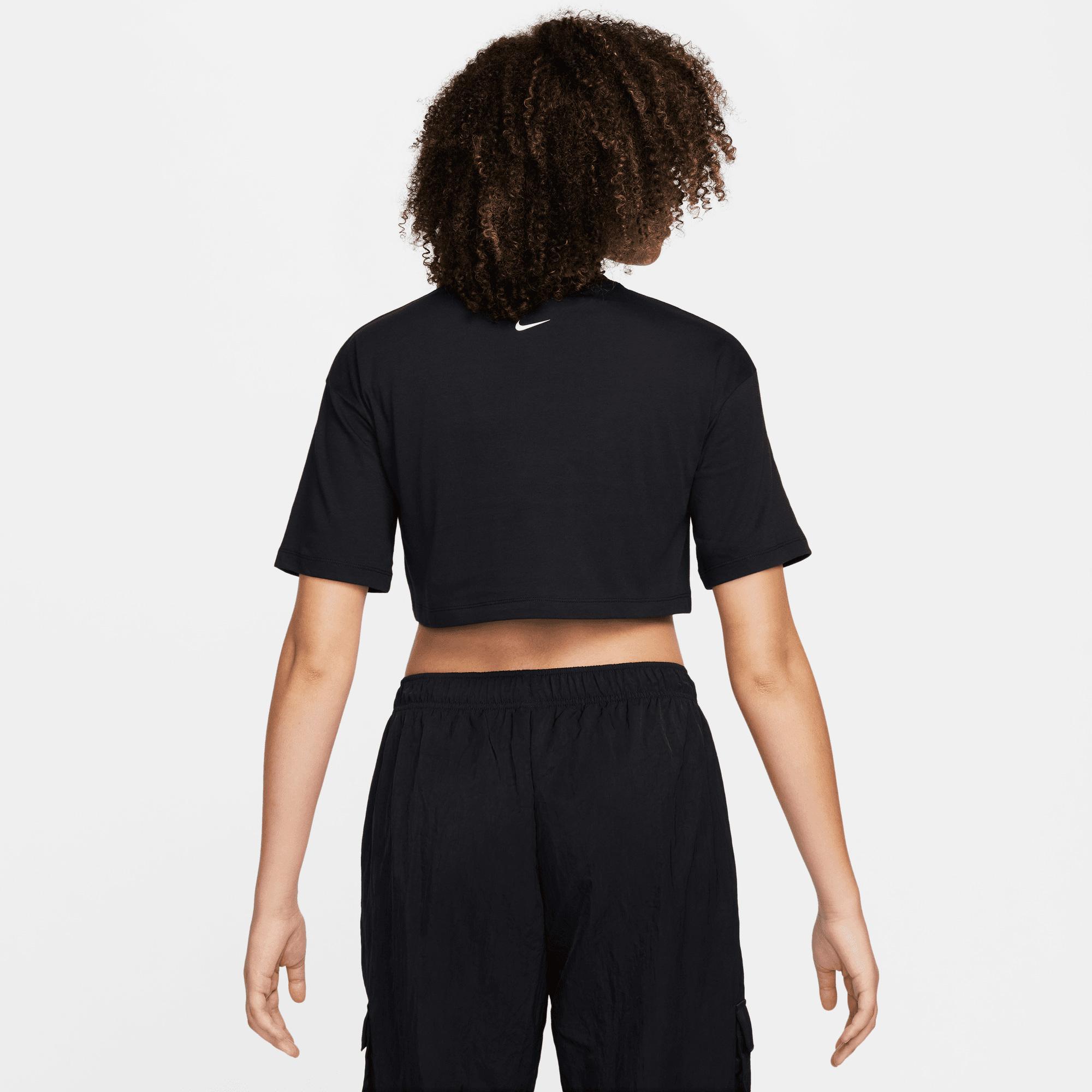Nike Sportswear Crop Kadın Siyah T-Shirt