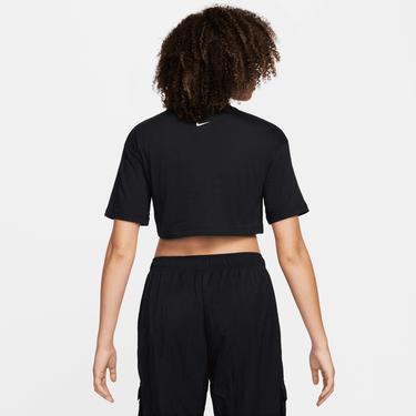  Nike Sportswear Crop Kadın Siyah T-Shirt