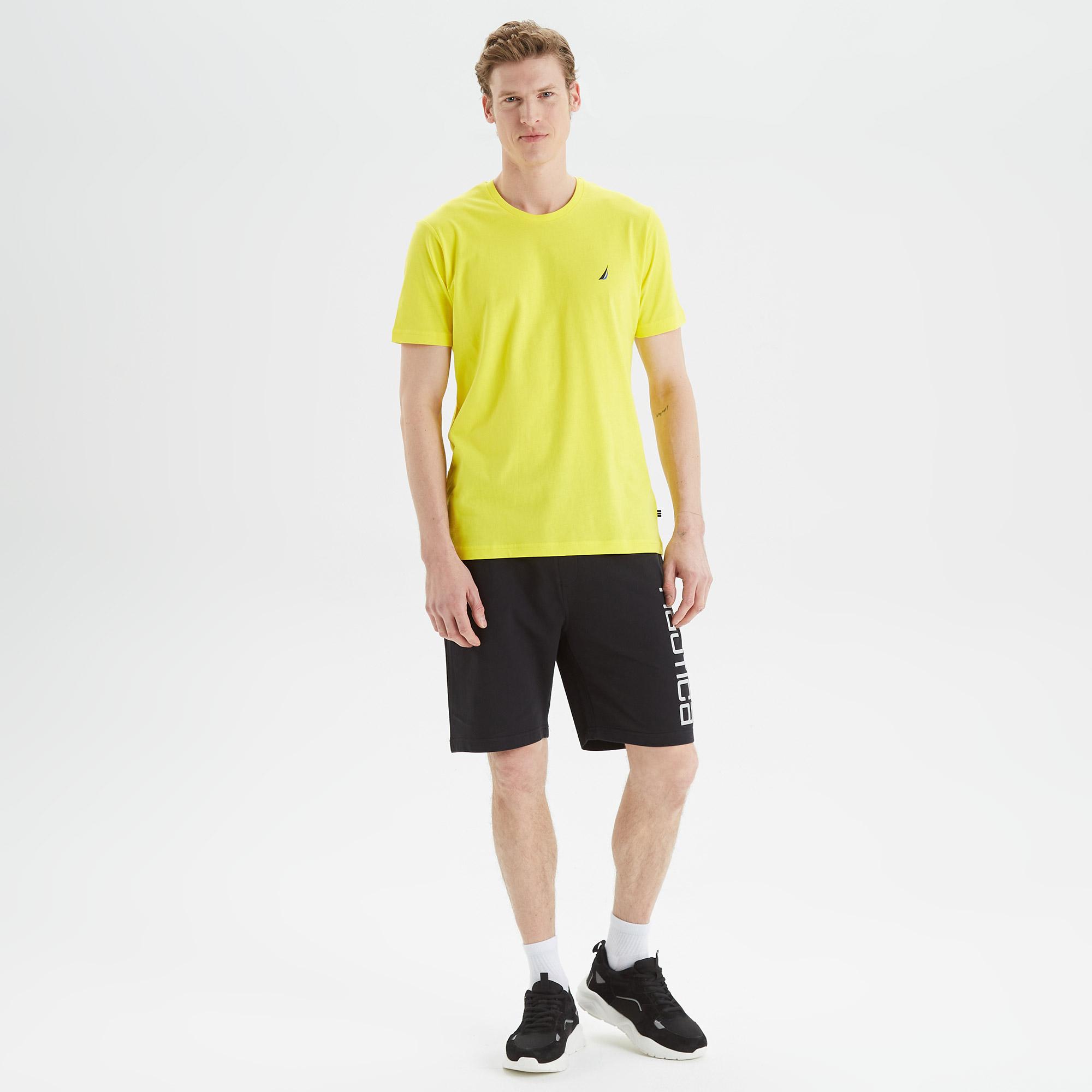 Nautica Erkek Sarı Standart Fit T-Shirt