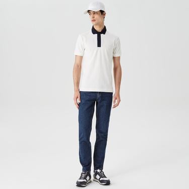  Lacoste Erkek Slim Fit Denim Koyu Mavi Pantolon