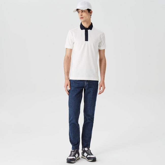  Lacoste Erkek Slim Fit Denim Koyu Mavi Pantolon