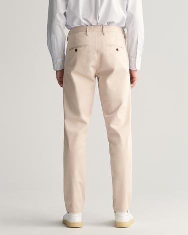  GANT Erkek Krem Slim Fit Chino Pantolon