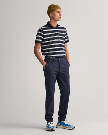  GANT Erkek Lacivert Slim Fit Chino Pantolon