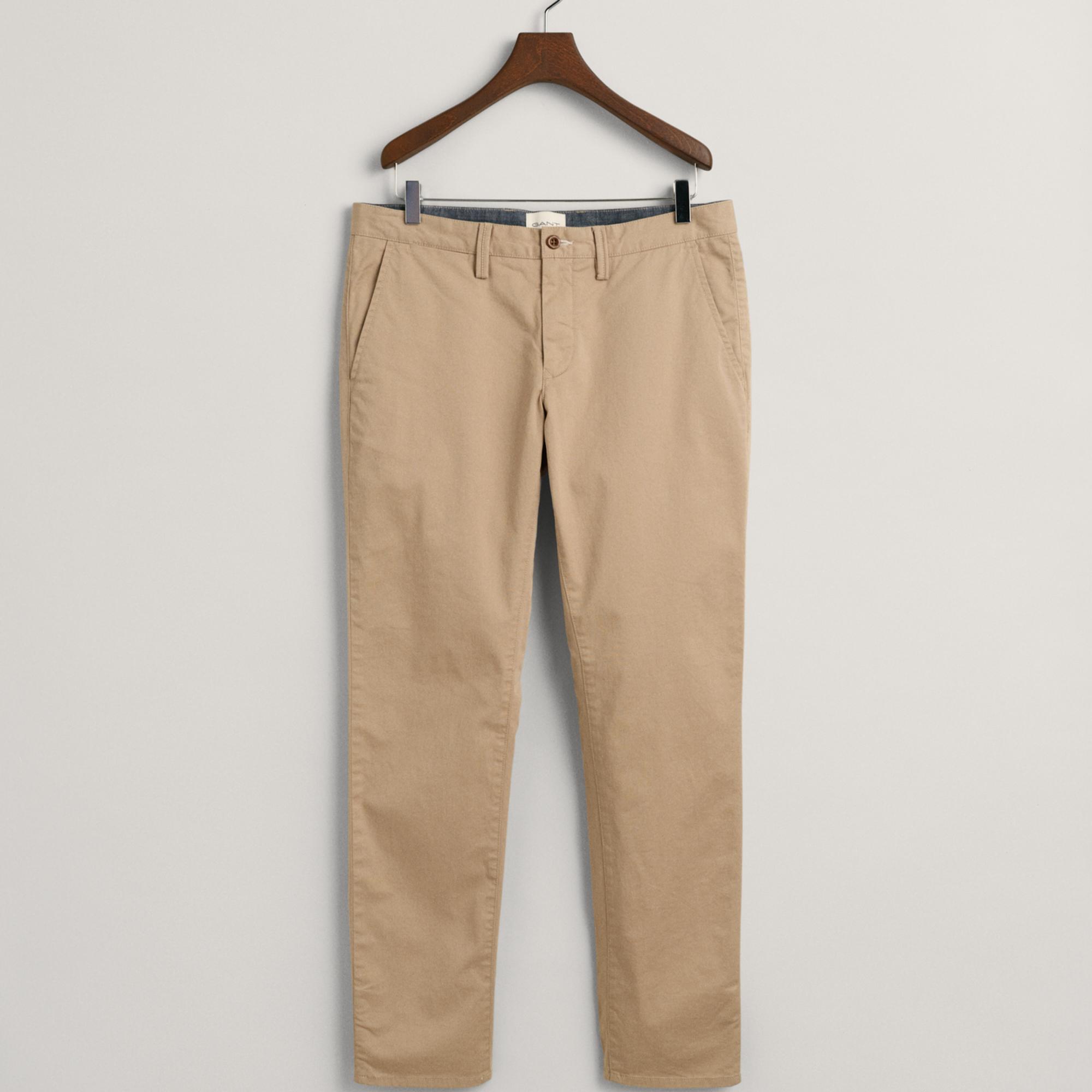 GANT Erkek Bej Slim Fit Chino Pantolon