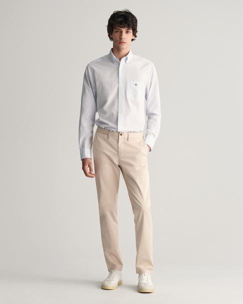  GANT Erkek Krem Slim Fit Chino Pantolon