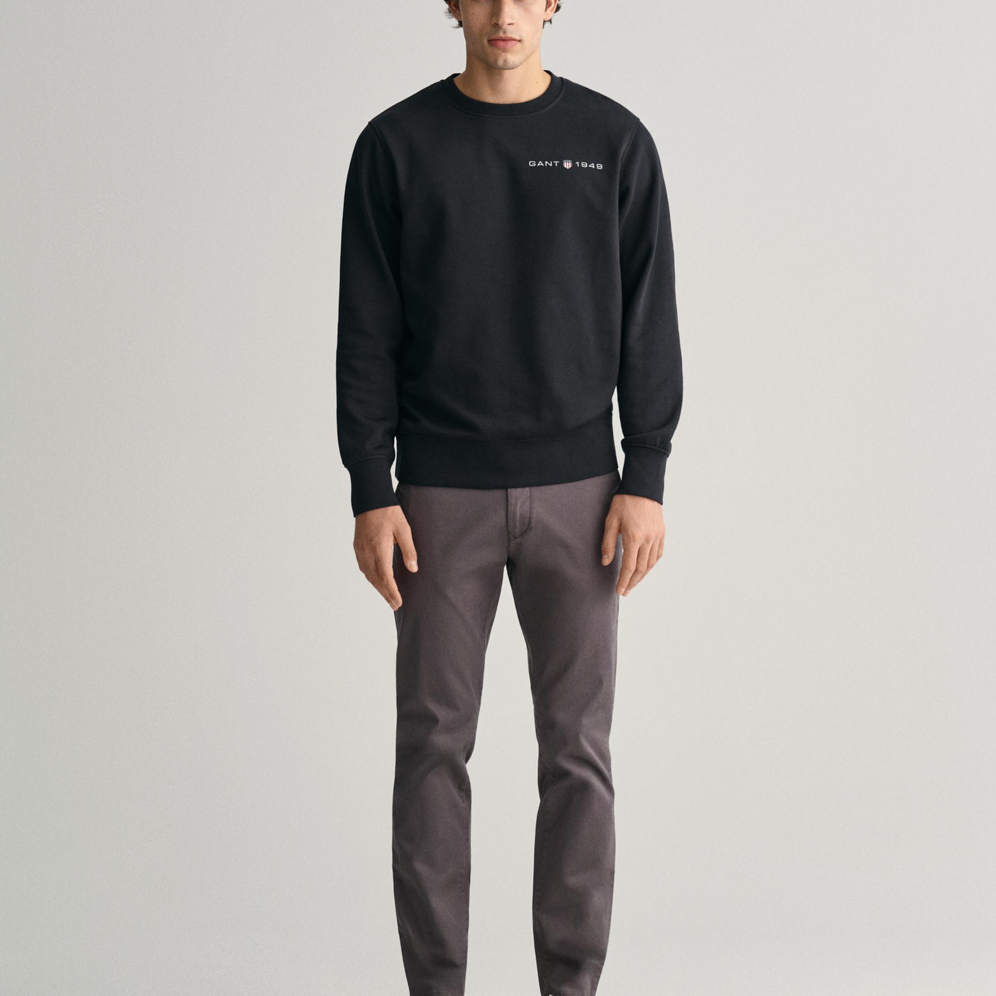 GANT Erkek Gri Slim Fit Chino Pantolon