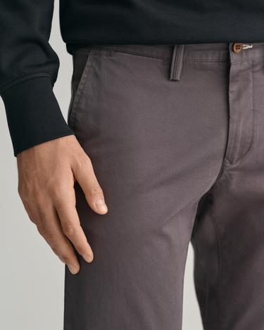  GANT Erkek Gri Slim Fit Chino Pantolon