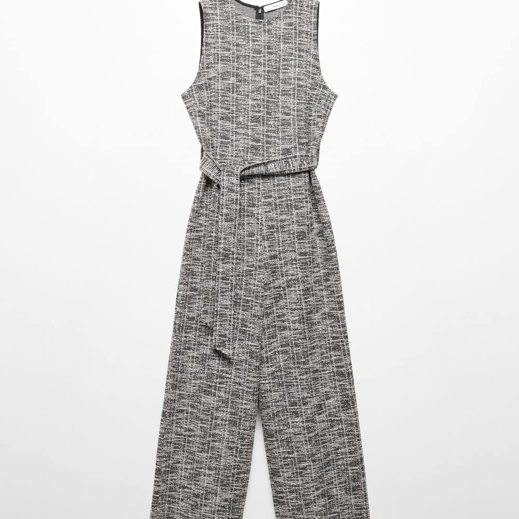 Mango Kadın Kırçıllı Tüvit Tulum Ekru