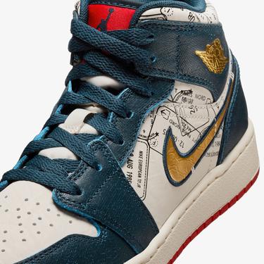  Jordan Air 1 Mid SE Genç Lacivert Spor Ayakkabı