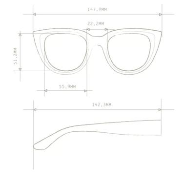  Okkia Silvia Güneş Gözlüğü 
Havana Sarısı