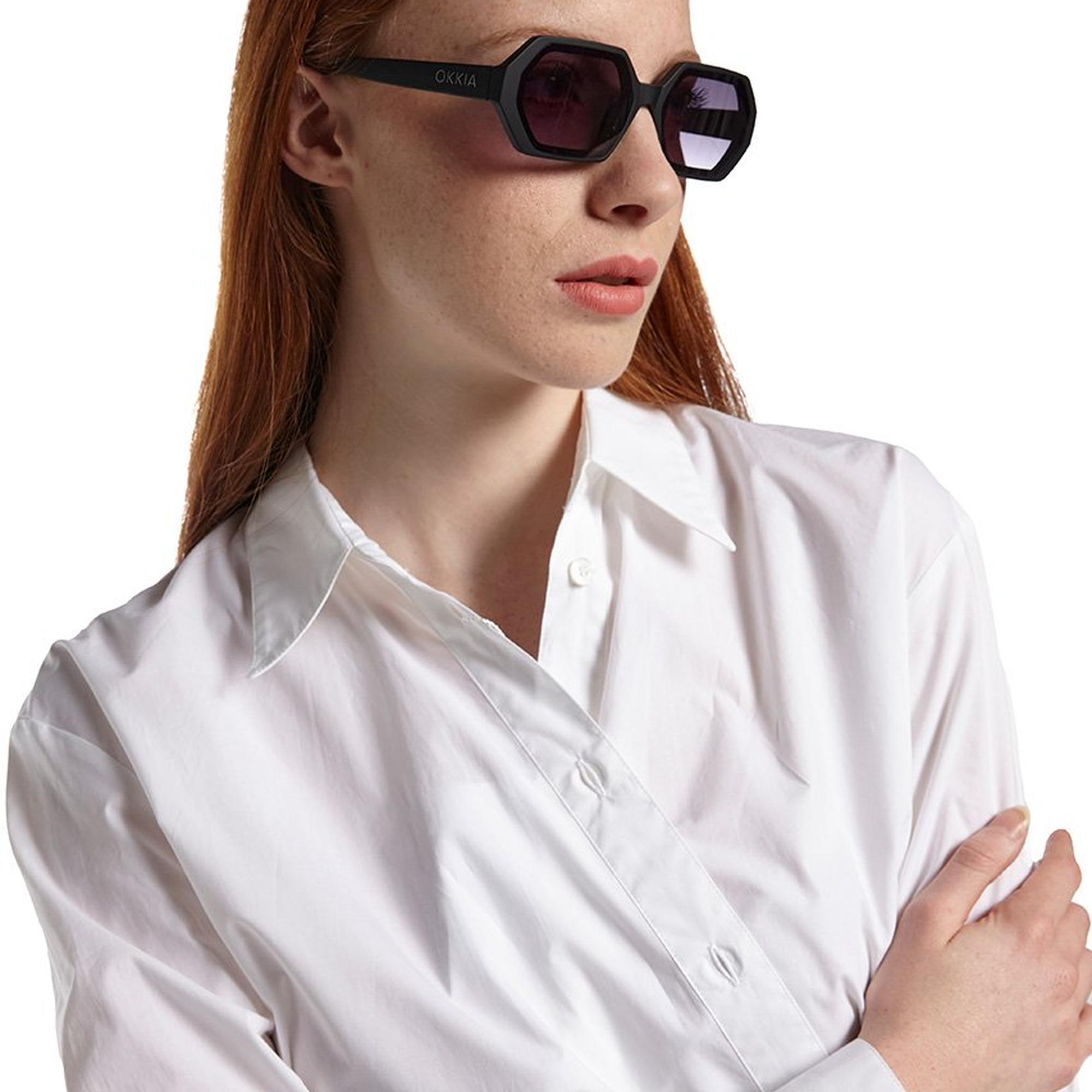 Okkia Andrea Altıgen Unisex Güneş Gözlüğü
Siyah