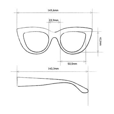  OK0Okkia Claudia Big Cat Güneş Gözlüğü
Turtle